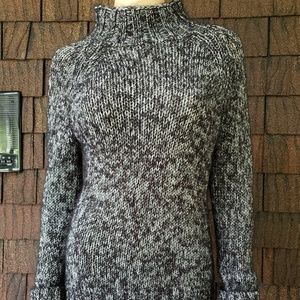 Black/Metallic Silver Express Sweater